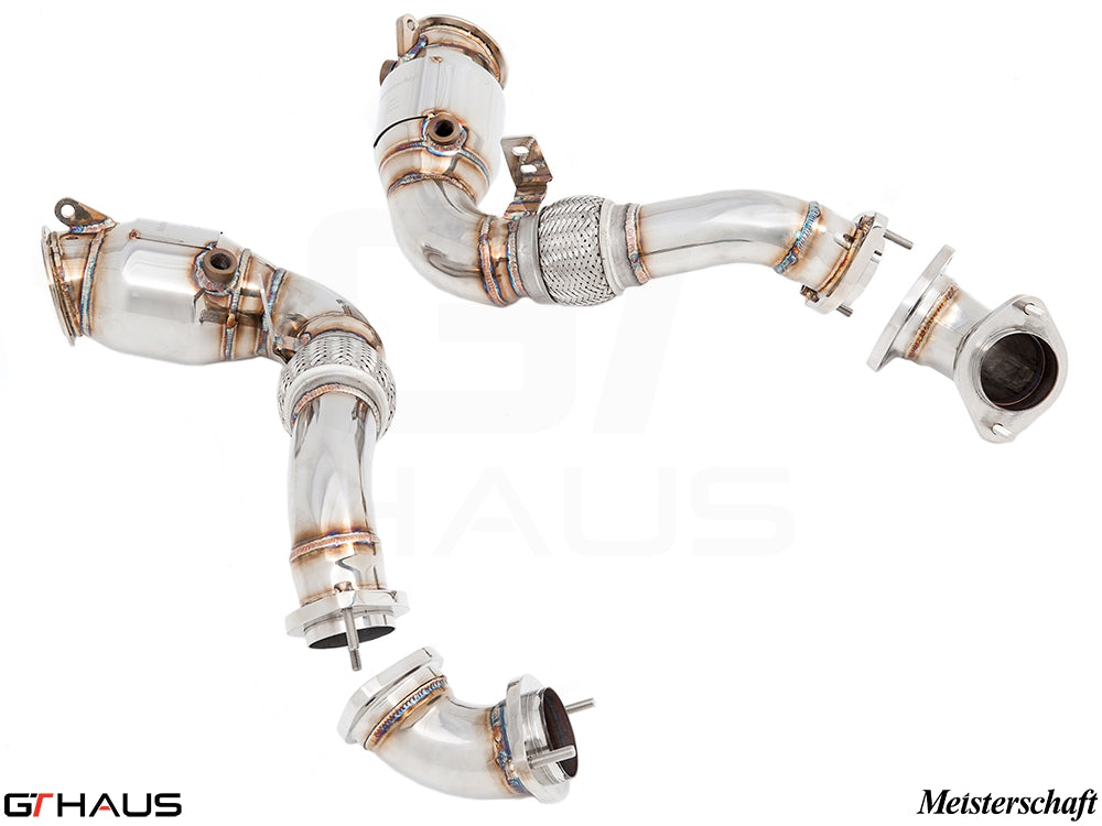 BMW E70 X5 SAV 2007-2013 Down Pipe OBD2 - 400CEL Sport Cats (X5M S63 / X5 5.0i)