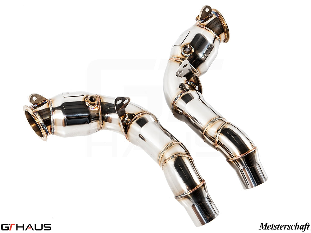 BMW F06 M6 Gran Coupe 2014-2019 Down Pipes OBD2 - 400 CEL Sport Cats (90mm piping)