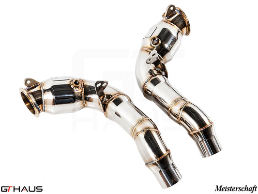 BMW F06 M6 Gran Coupe 2014-2019 Down Pipes OBD2 - 400 CEL Sport Cats (90mm piping)