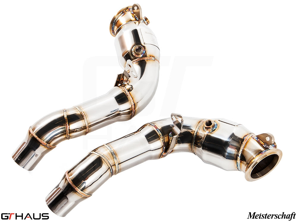 BMW F06 M6 Gran Coupe 2014-2019 Down Pipes OBD2 - 400 CEL Sport Cats (90mm piping)