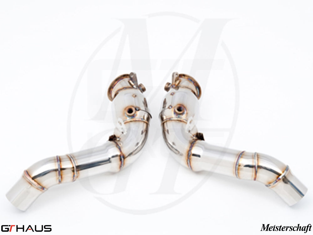 BMW F10 M5 2013-2018 Down Pipes OBD2 - 400 CEL Sport Cats (90mm piping)