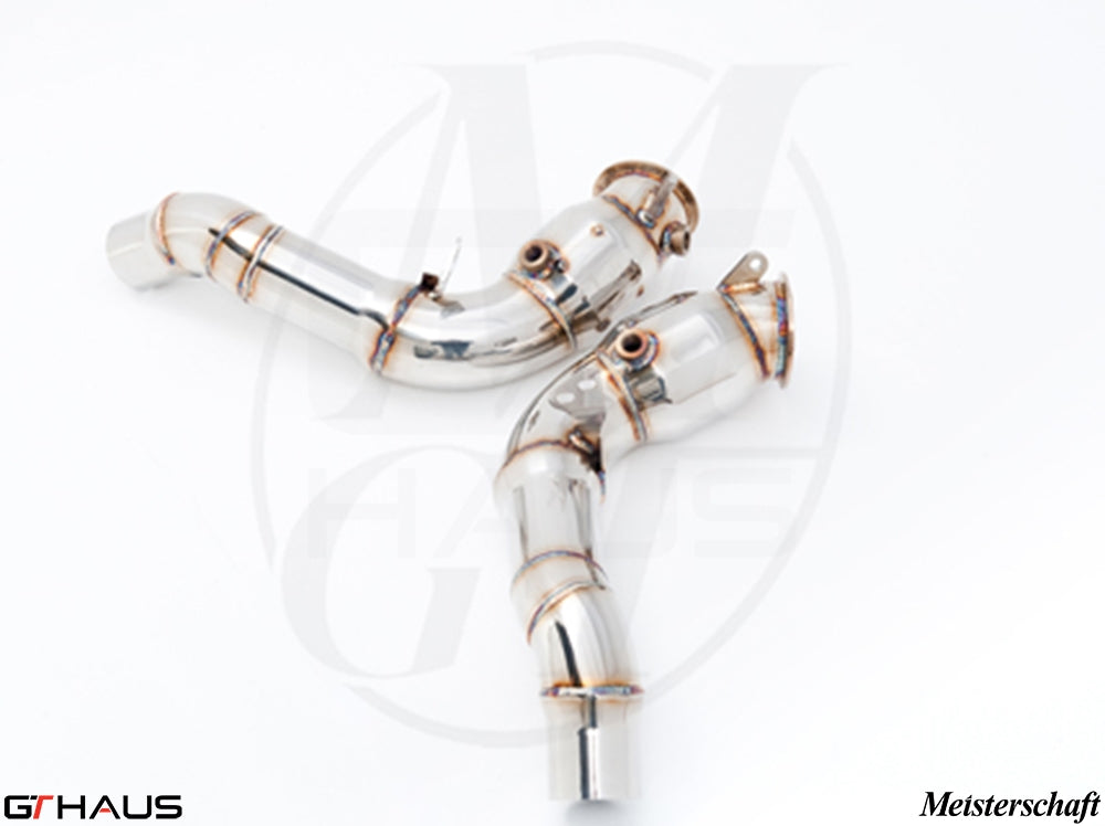 BMW F10 M5 2013-2018 Down Pipes OBD2 - 400 CEL Sport Cats (90mm piping)