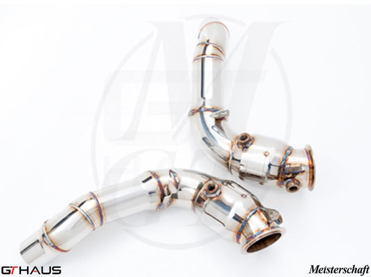 BMW F10 M5 2013-2018 Down Pipes OBD2 - 400 CEL Sport Cats (90mm piping)