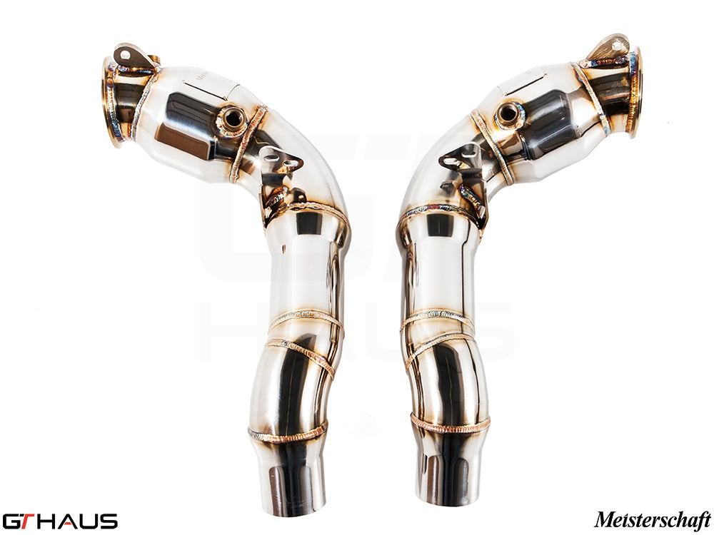 BMW F12/13 M6 2012-2018 Down Pipes OBD2 - 400 CEL Sport Cats (90mm piping)