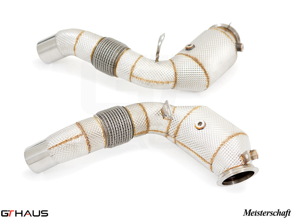 BMW F06 M6 Gran Coupe 2014-2019 Down Pipes OBD2 - 400 CEL Sport Cats (90mm piping)