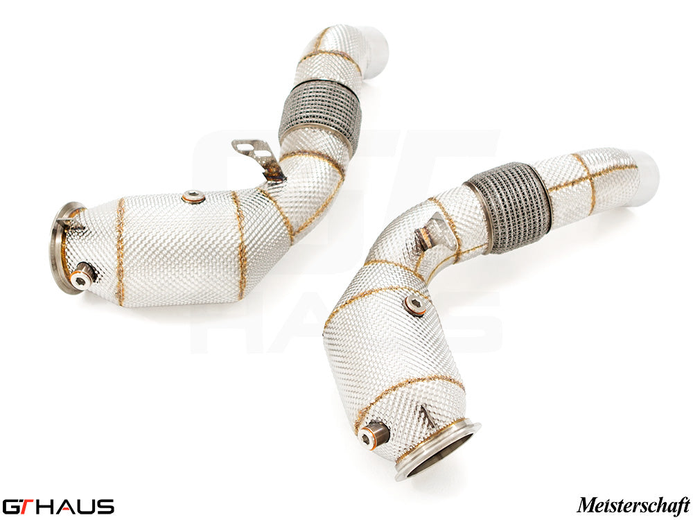 BMW F06 M6 Gran Coupe 2014-2019 Down Pipes OBD2 - 400 CEL Sport Cats (90mm piping)