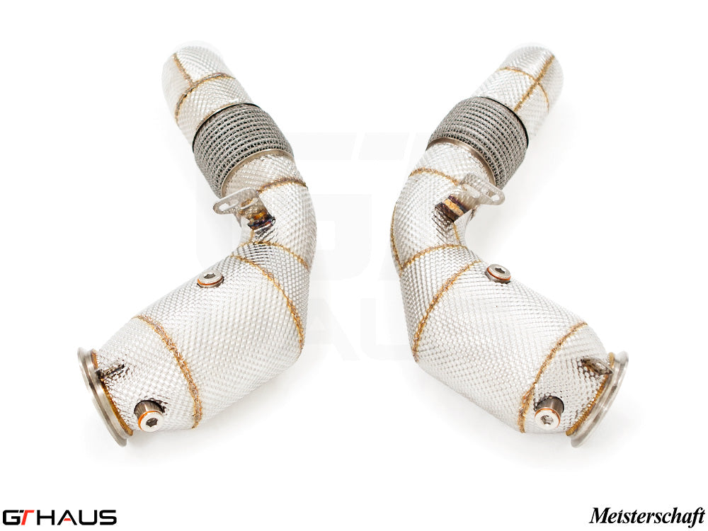 BMW F06 M6 Gran Coupe 2014-2019 Down Pipes OBD2 - 400 CEL Sport Cats (90mm piping)