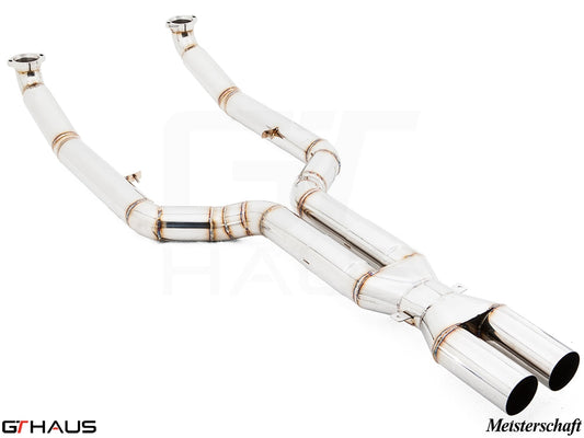 BMW F12/13 M6 2012-2018 Full Cat-Back Bolt-On Pipe (LXR) with velocity box (90mm piping)
