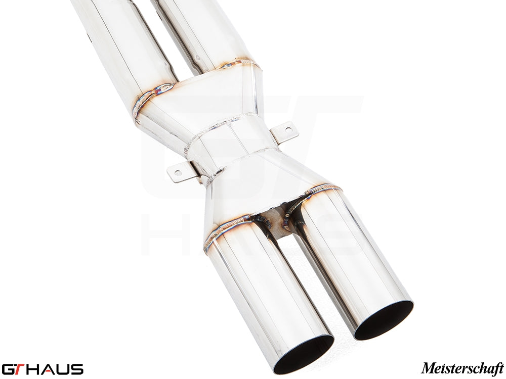 BMW F12/13 M6 2012-2018 Full Cat-Back Bolt-On Pipe (LXR) with velocity box (90mm piping)
