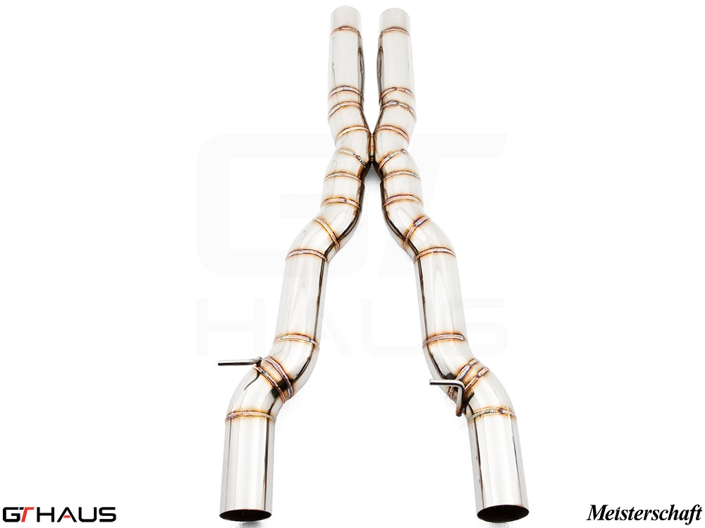 BMW F12/F13 6 Series 2012-2018 Cat-Back Mid Resonator Delete X Pipe (650i model only)