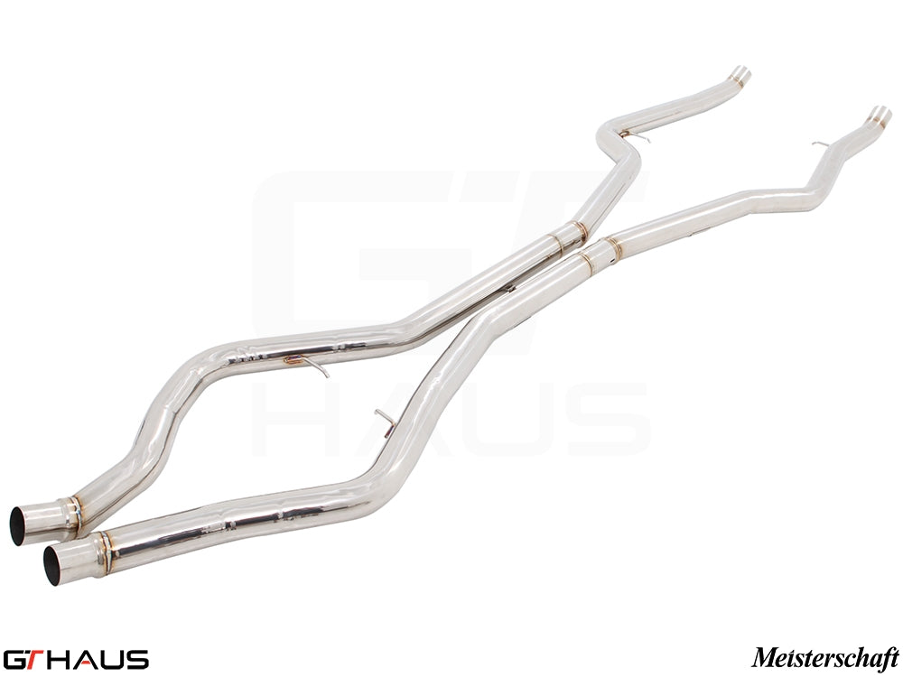 BMW F15 X5 SAV 2014-2018 Full Cat-Back LSR Mid Resonator Delete Pipes (5.0i model only)