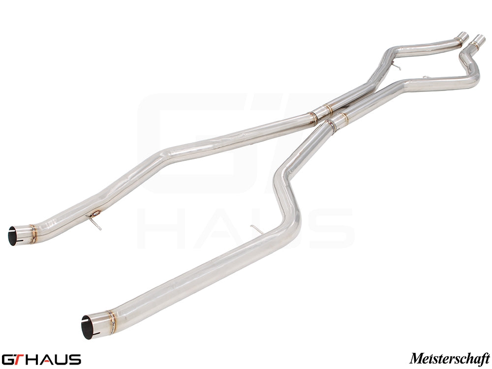 BMW F15 X5 SAV 2014-2018 Full Cat-Back LSR Mid Resonator Delete Pipes (5.0i model only)