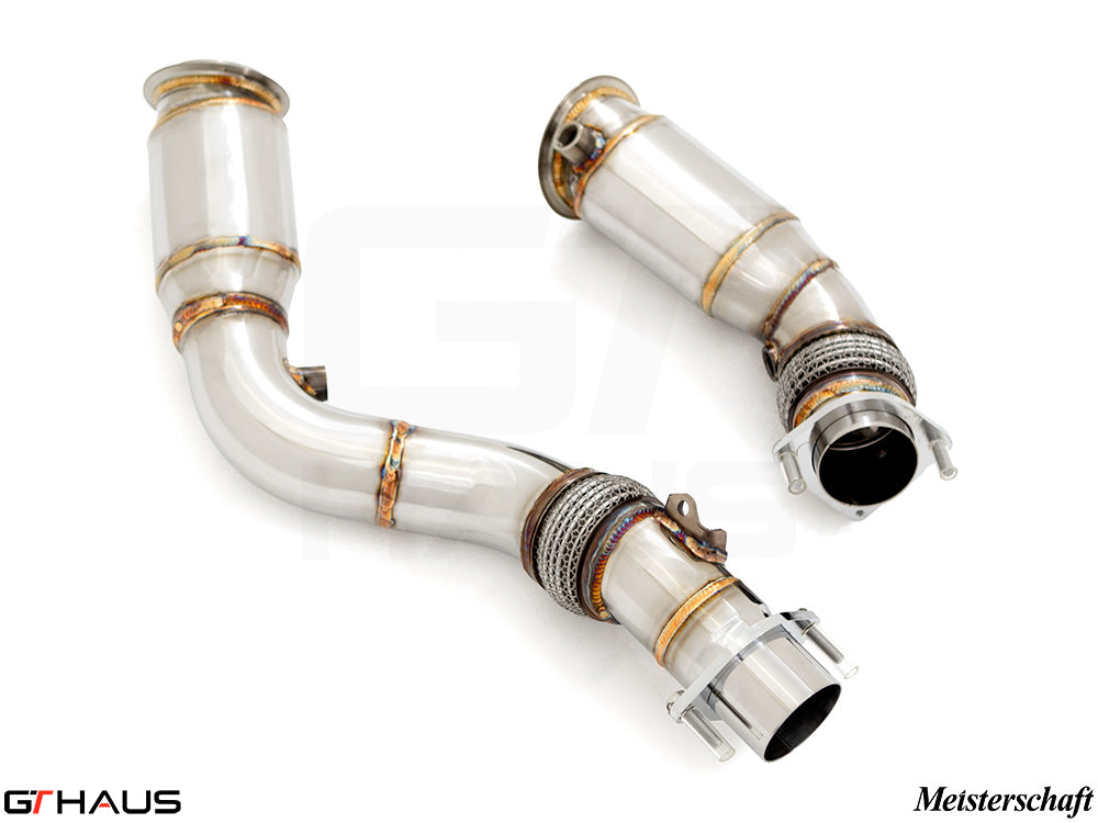 BMW F80/82/83 (M3/M4) 2014-2020 Down Pipes OBD2 - 400 CEL Sport Cats (90mm piping)
