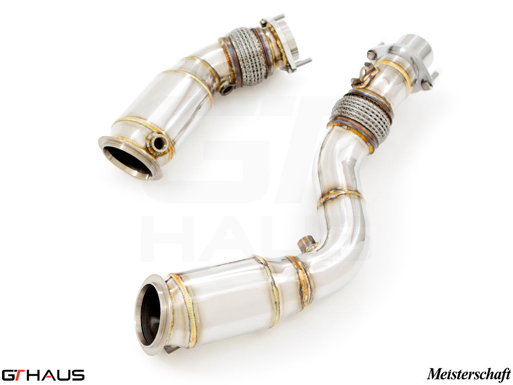 BMW F80/82/83 (M3/M4) 2014-2020 Down Pipes OBD2 - 400 CEL Sport Cats (90mm piping)