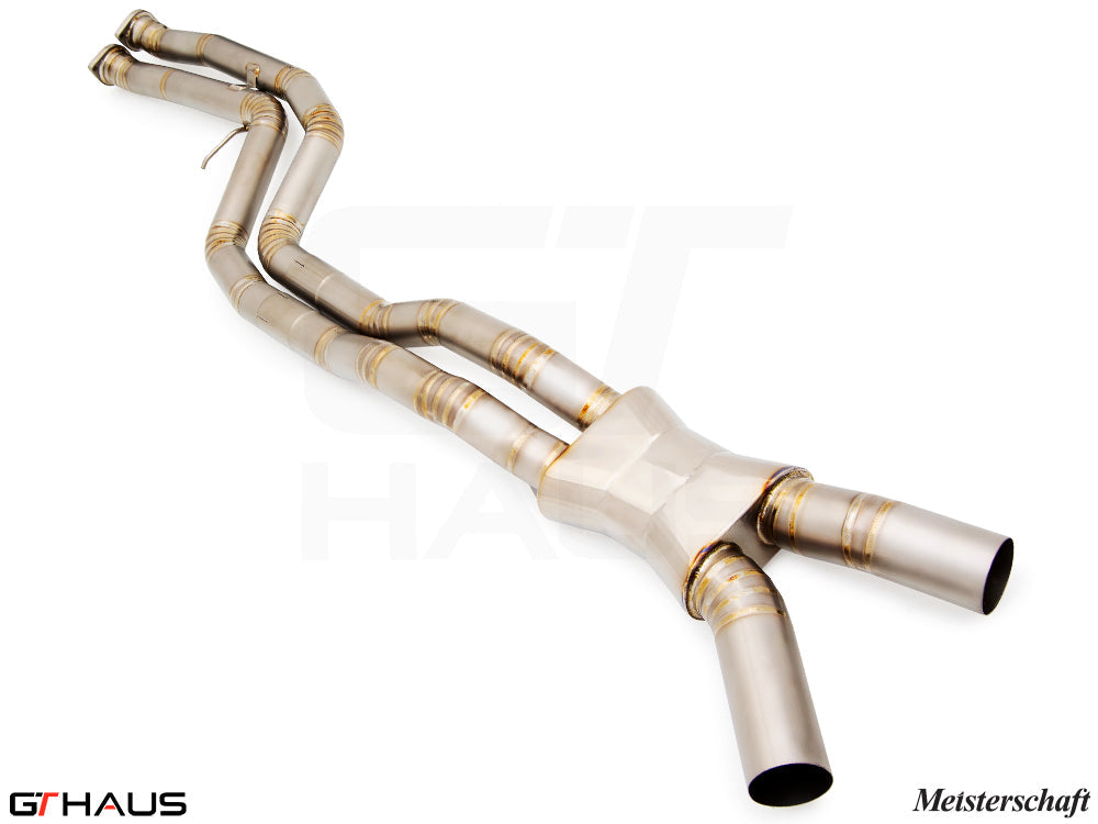 BMW F80/82/83 (M3/M4) 2014-2020 Optional dual LX pipes (with Velocity box) Full Cat-back LX pipes (Dual 65mm piping)