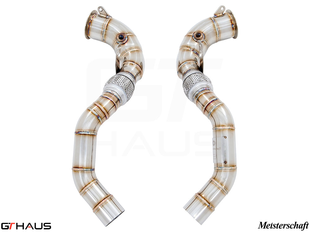 BMW F85 X5M SAV 2015-2019 Down Pipes OBD2 - 400 CEL Sport Cats (90mm piping)