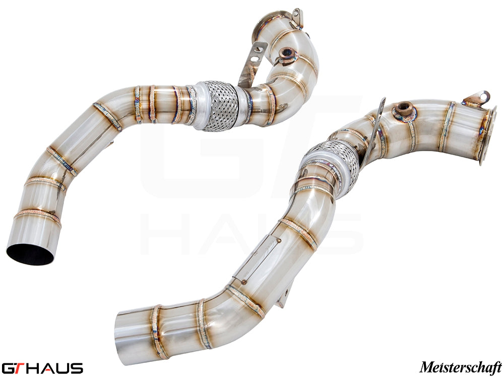 BMW F85 X5M SAV 2015-2019 Down Pipes OBD2 - 400 CEL Sport Cats (90mm piping)
