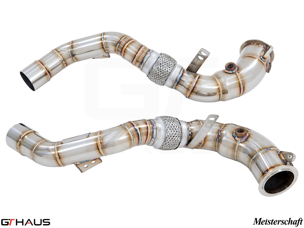 BMW F85 X5M SAV 2015-2019 Down Pipes OBD2 - 400 CEL Sport Cats (90mm piping)