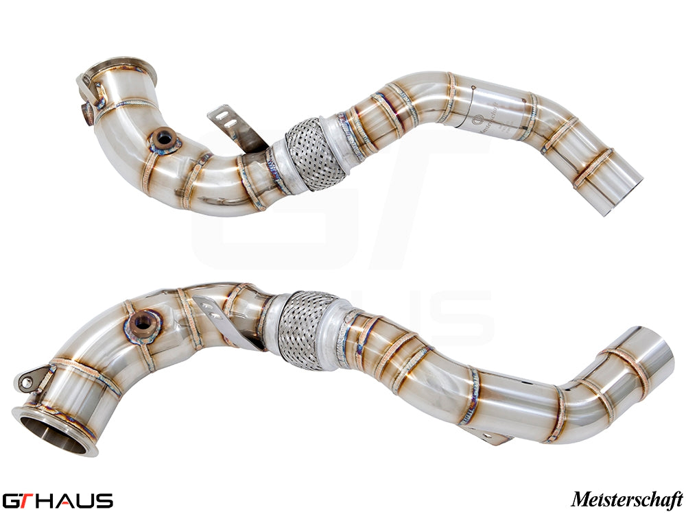 BMW F85 X5M SAV 2015-2019 Down Pipes OBD2 - 400 CEL Sport Cats (90mm piping)