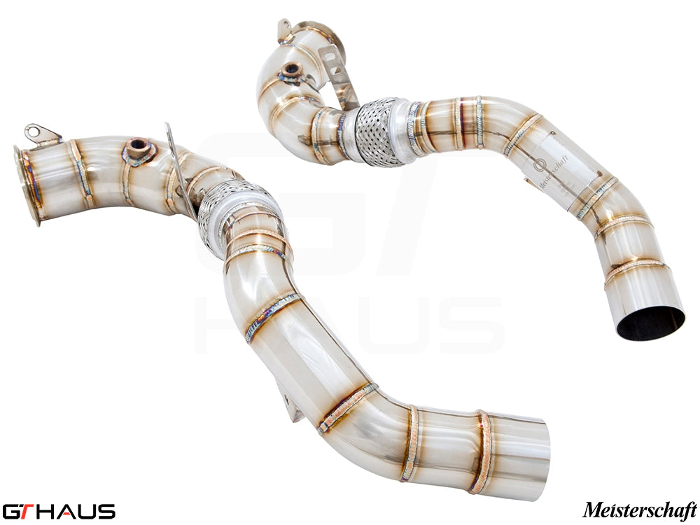 BMW F85 X5M SAV 2015-2019 Down Pipes OBD2 - 400 CEL Sport Cats (90mm piping)