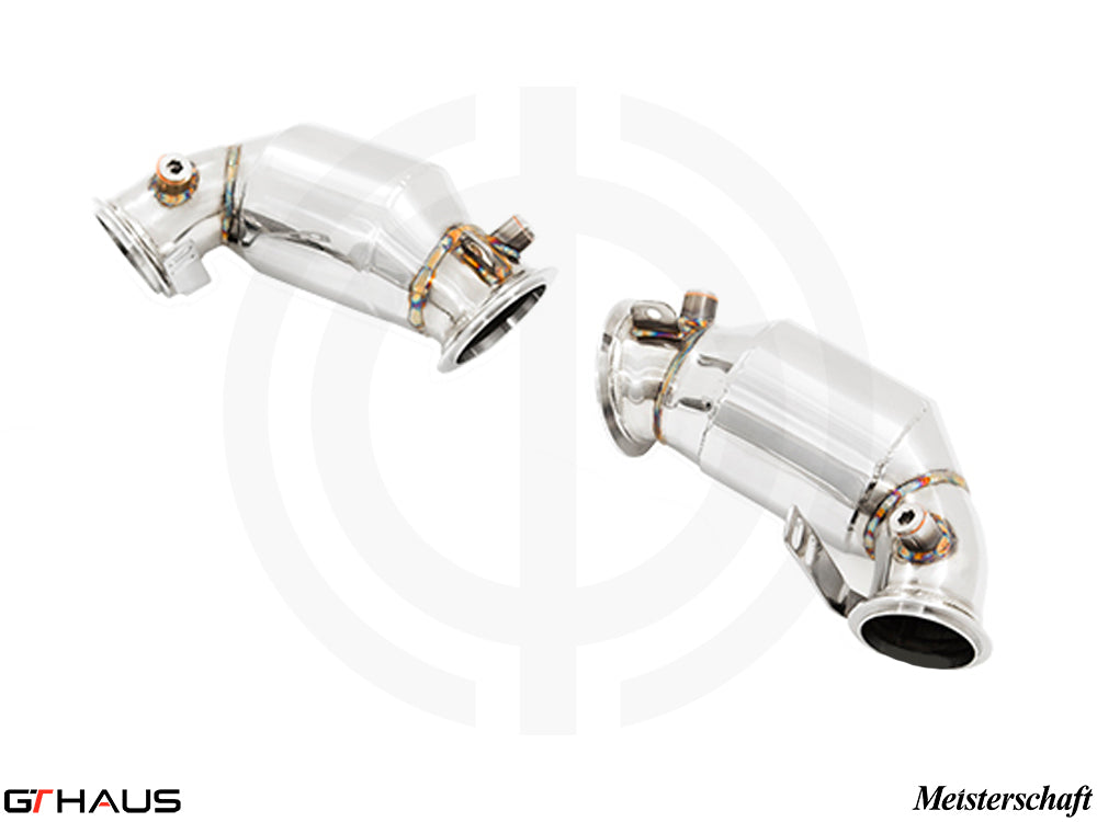 BMW F93 M8 / M8 Competition 2020+ Down Pipes OBD2 - 400 CEL Sport Cats (90mm piping)