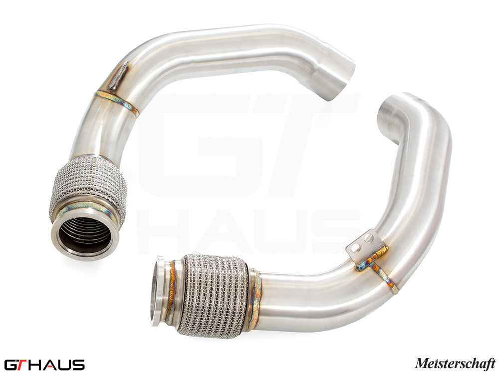 BMW F96 X6M SAV 2020+ Down Pipe - Secondary Cat-Delete