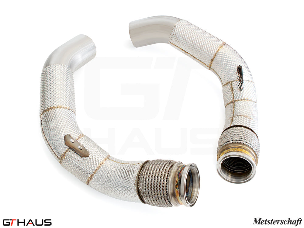 BMW F96 X6M SAV 2020+ Down Pipe - Secondary Cat-Delete