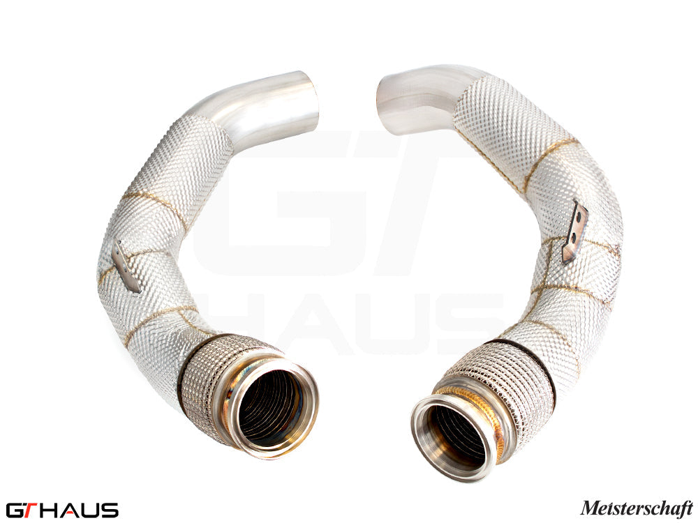 BMW F96 X6M SAV 2020+ Down Pipe - Secondary Cat-Delete