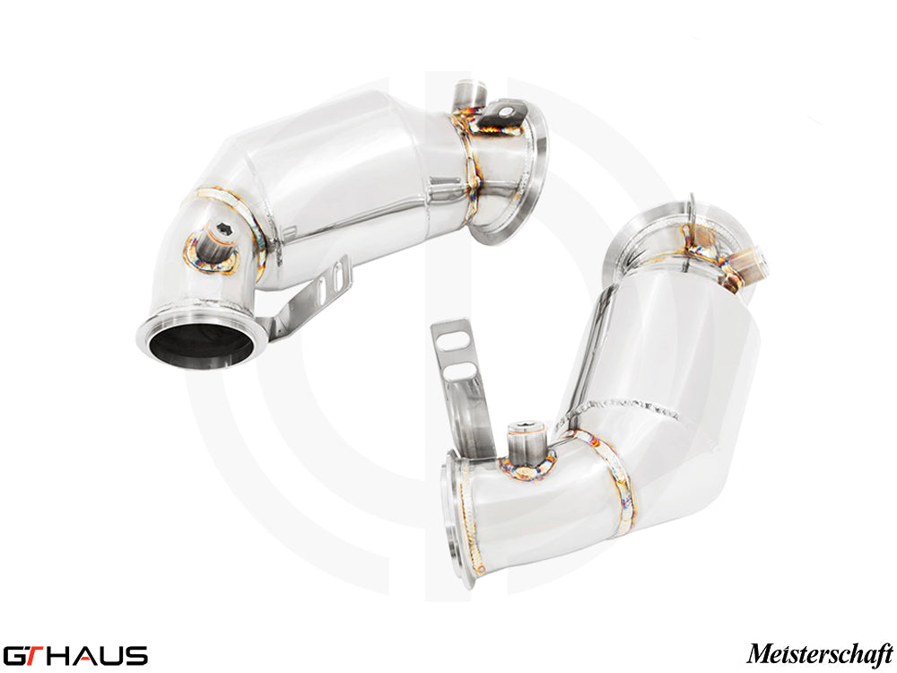 BMW F95 X5M LCI SAV 2024+ Down Pipes OBD2 - 400 CEL Sport Cats (90mm piping)