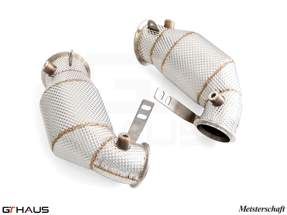 BMW F95 X5M SAV 2020+ Down Pipes OBD2 - 400 CEL Sport Cats (90mm piping)