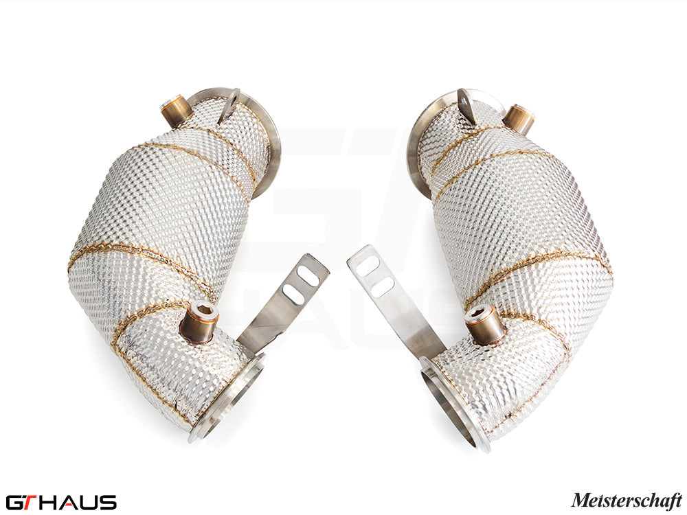 BMW F95 X5M LCI SAV 2024+ Down Pipes OBD2 - 400 CEL Sport Cats (90mm piping)