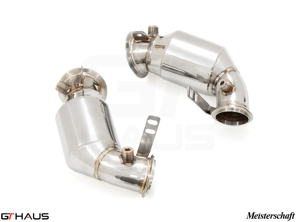BMW F96 X6M LCI SAV 2024+ Down Pipes OBD2 - 400 CEL Sport Cats (90mm piping)