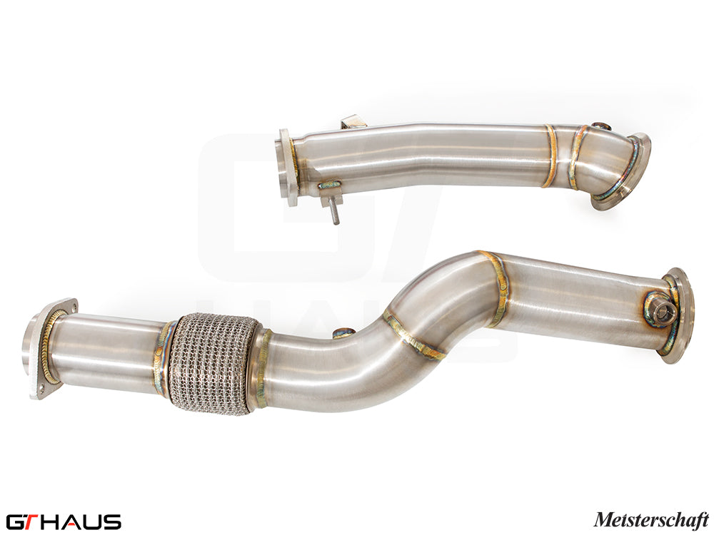 BMW F97 X3M SAV 2019-2021 Down Pipes OBD2 - 400 CEL Sport Cats (90mm piping)