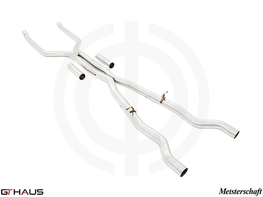 BMW G11/G12 7 Series 2016-2019 Full Cat-Back LSR Mid Resonator Delete Pipes (760 model only)