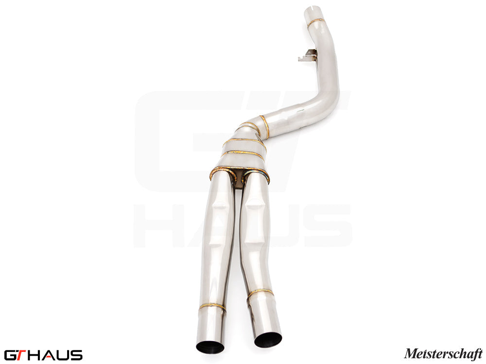 BMW G20 3 Series 340i/xi/(M340i) I-6 (B58) 2019+ Full Cat-Back LSR Mid Resonator Delete Pipes (B58 model only)