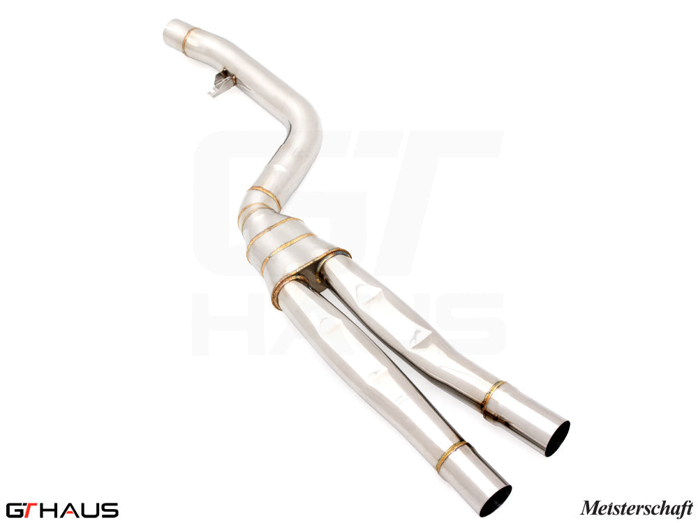 BMW G20 3 Series 340i/xi/(M340i) LCI I-6 (B58) 2023+ Full Cat-Back LSR Mid Resonator Delete Pipes (B58 model only)