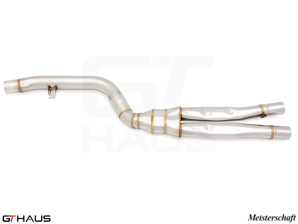 BMW G20 3 Series 340i/xi/(M340i) LCI I-6 (B58) 2023+ Full Cat-Back LSR Mid Resonator Delete Pipes (B58 model only)
