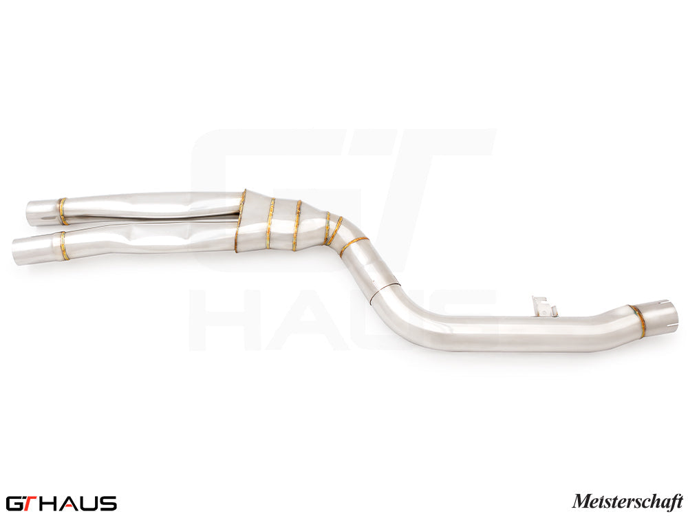 BMW G20 3 Series 340i/xi/(M340i) LCI I-6 (B58) 2023+ Full Cat-Back LSR Mid Resonator Delete Pipes (B58 model only)
