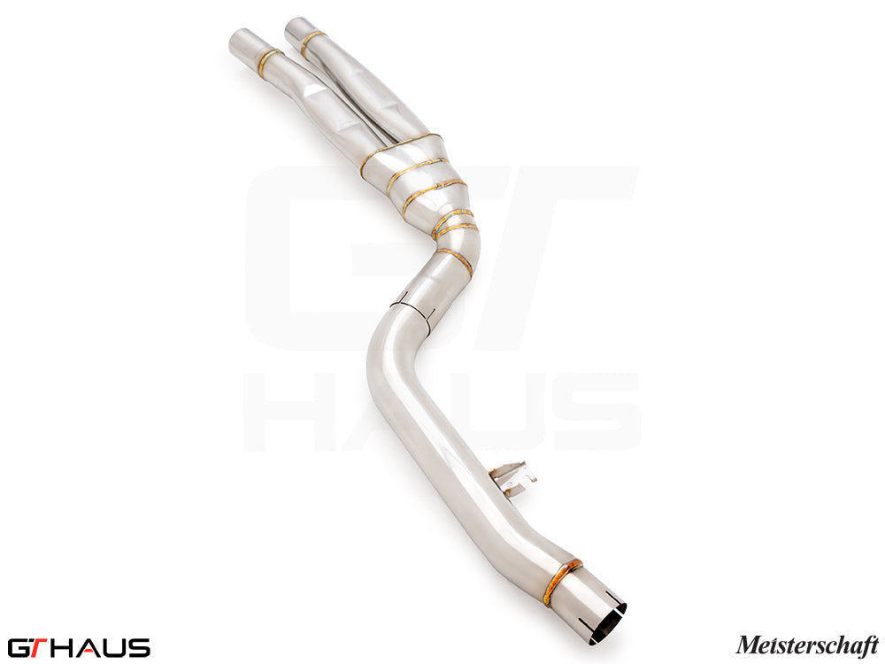 BMW G22/G23 4 Series 440i/xi/(M440i) I-6 (B58) 2022+ Full Cat-Back LSR Mid Resonator Delete Pipes (B58 model only)