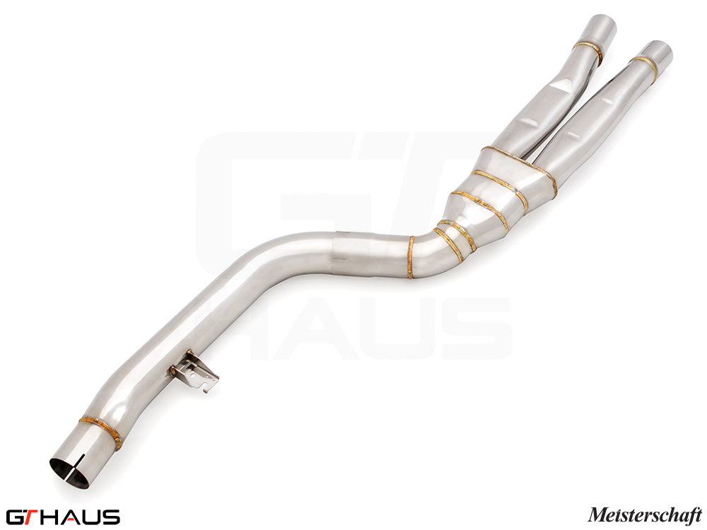BMW G26 4 Series Gran Coupe 440i/xi/(M440i) I-6 (B58) 2022+ Full Cat-Back LSR Mid Resonator Delete Pipes (B58 model only)