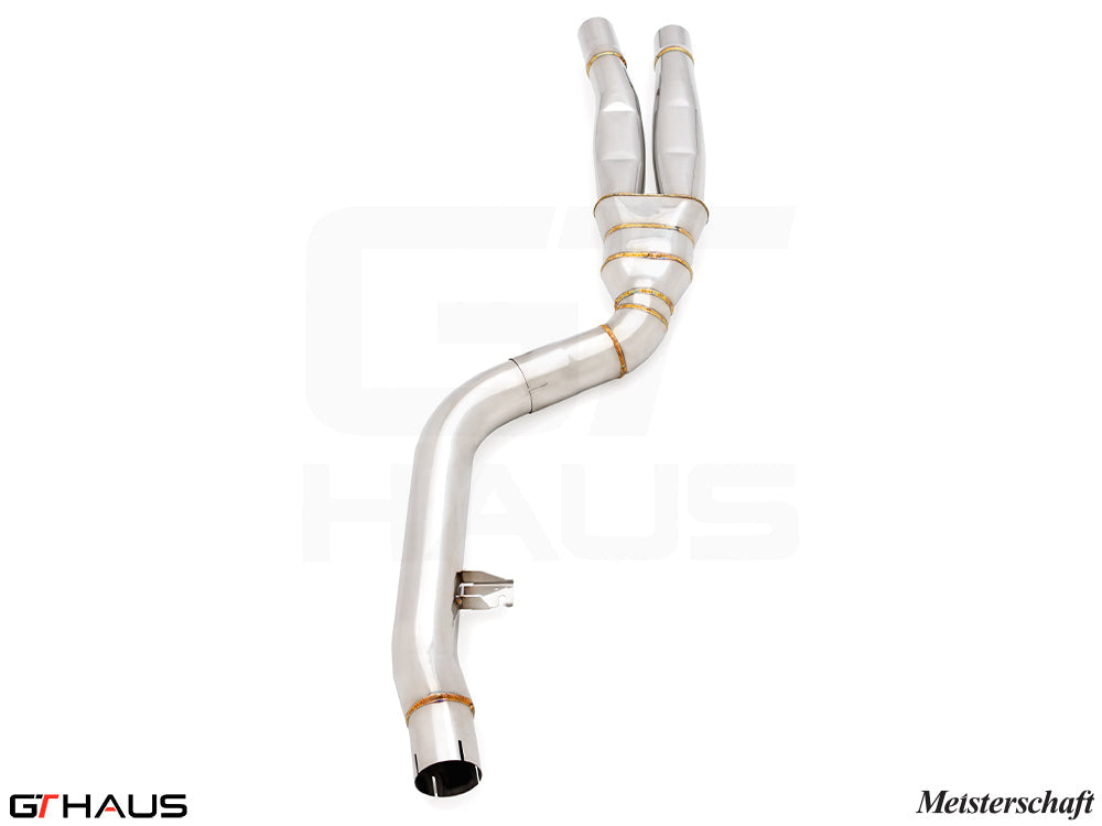 BMW G26 4 Series Gran Coupe 440i/xi/(M440i) I-6 (B58) 2022+ Full Cat-Back LSR Mid Resonator Delete Pipes (B58 model only)