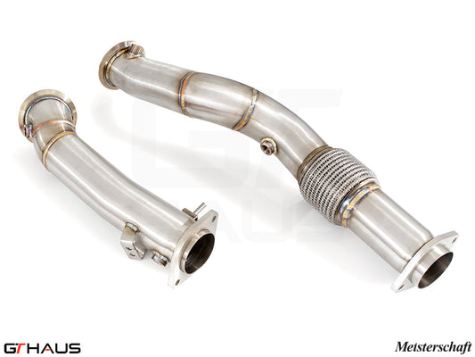 BMW G80/82/83 2021+ Down Pipes OBD2 - 400 CEL Sport Cats (90mm piping)