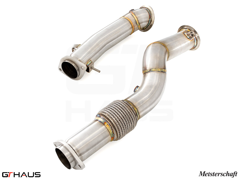 BMW G80/82/83 2021+ Down Pipes OBD2 - 400 CEL Sport Cats (90mm piping)