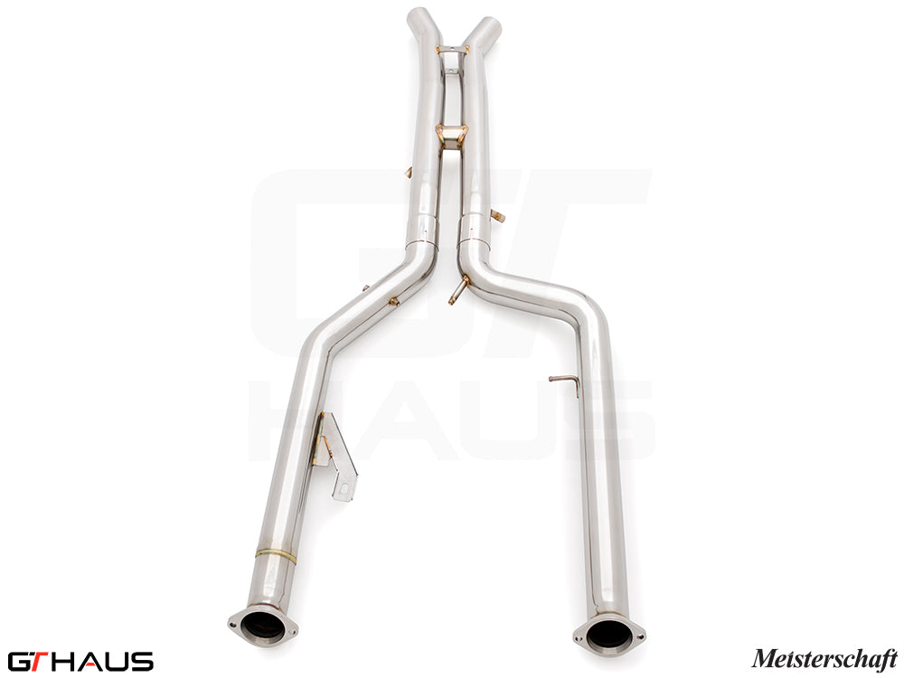 BMW G80/82/83 2021+ Optional dual LX pipes (with Velocity box) Full Cat-back LX pipes (Dual 76mm piping)