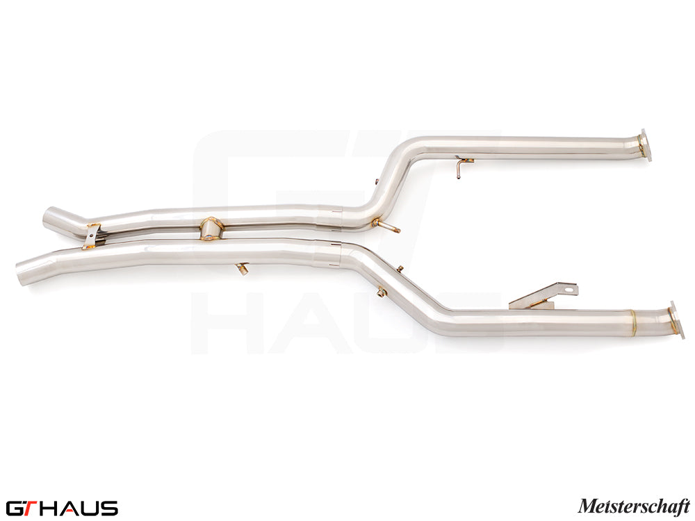 BMW G80/82/83 2021+ Optional dual LX pipes (with Velocity box) Full Cat-back LX pipes (Dual 76mm piping)