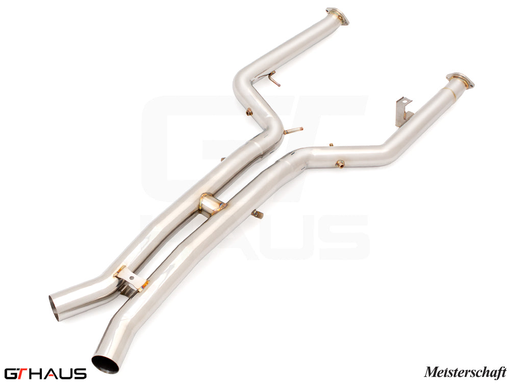 BMW G80/82/83 2021+ Optional dual LX pipes (with Velocity box) Full Cat-back LX pipes (Dual 76mm piping)