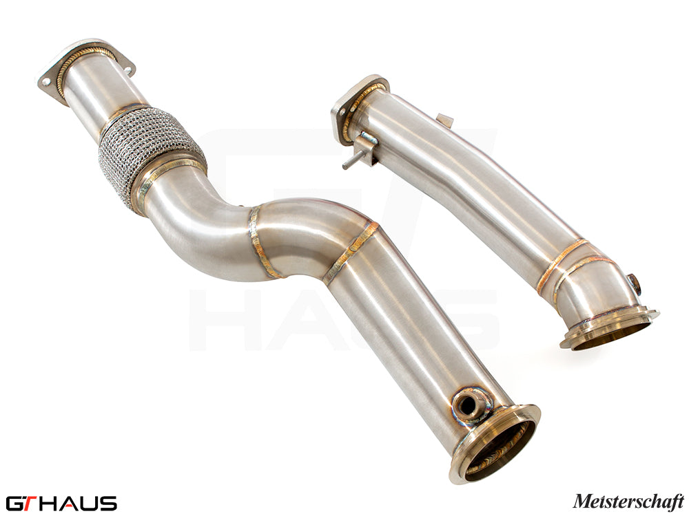 BMW G87 (M2/M2 Competition) 2023+ Down Pipes OBD2 - 400 CEL Sport Cats (90mm piping)