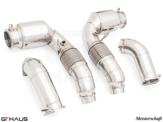 BMW G90 M5 Sedan / G99 M5 Wagon 2024+ Down Pipes OBD2 - 400 CEL Sport Cats