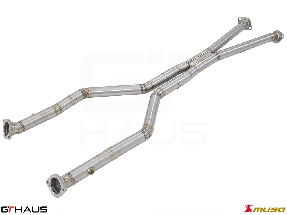 Lexus LC series 2017+ Cat-Back LSR pipe (Front + Mid Section)