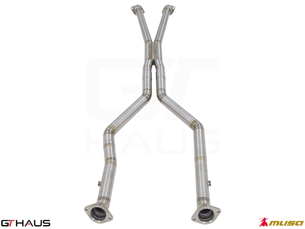 Lexus LC series 2017+ Cat-Back LSR pipe (Front + Mid Section)